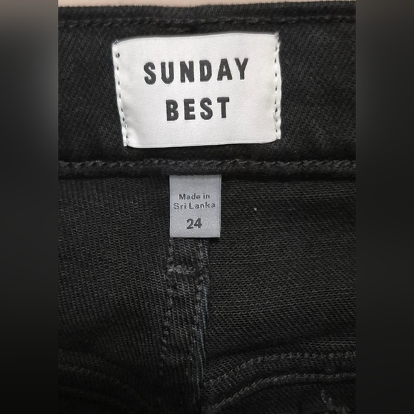 Aritzia Sunday Best Black Skinny Switch Jeans High-Waisted - Picture 4 of 9
